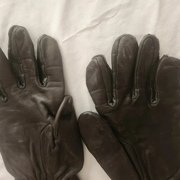 Vintage Military Vietnam Era Men's Leather Gloves - Picture 5 of 10